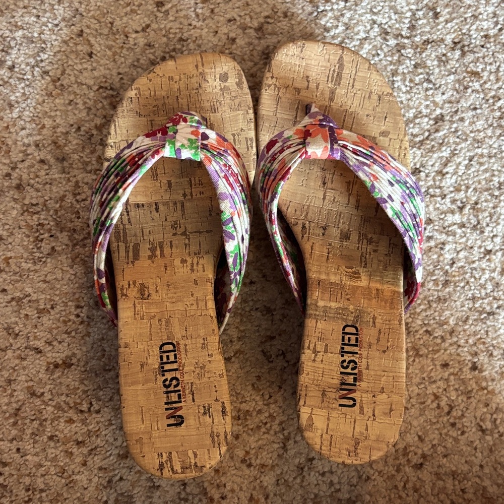 Women's Platform Cork Flip Flops/Sandals
